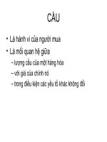 Kinh tế vi mô: Cầu