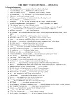 ôn tập KT GIỮA HK I