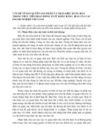 VẤN ĐỀ VỀ BẢN QUYỀN SẢN PHẨM VÀ NHÃN HIỆU HÀNG HOÁ TRONG THỰC TIỄN HOẠT ĐỘNG XUẤT KHẨU HÀNG  HOÁ CỦA CÁC DOANH NGHIỆP VIỆT NAM