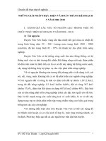 NHỮNG GIẢI PHÁP THỰC HIỆN VÀ HOÀN THÀNH KẾ HOẠCH 5 NĂM 2006 2010