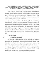 MỘT SỐ Ý KIẾN NHẰM GÓP PHẦN HOÀN THIỆN CÔNG TÁC KẾ TOÁN TẬP HỢP CHI PHÍ SẢN XUẤT VÀ TÍNH GIÁ THÀNH TẠI CÔNG TY TƯ VẤN VÀ THIẾT KẾ CÔNG TRÌNH VĂN HOÁ