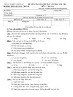 1 Đề kiểm tra Vật lí 6