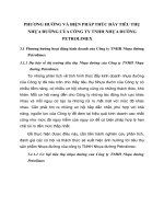 PHƯƠNG HƯỚNG VÀ BIỆN PHÁP THÚC ĐẨY TIÊU THỤ NHỰA ĐƯỜNG CỦA CÔNG TY TNHH NHỰA ĐƯỜNG PETROLIMEX