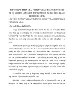 THỰC TRẠNG TRIỂN KHAI NGHIỆP VỤ BẢO HIỂMTNDS CỦA CHỦ XE CƠ GIỚI ĐỐI VỚI NGƯỜI THỨ BA Ở CÔNG TY BẢO HIỂM THÀNH PHỐ HỒ CHÍ MINH