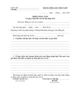 Phiếu phản ánh cán bộ, đảng viên