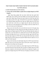 THỰC TRẠNG HOẠT ĐỘNG THANH TOÁN BÙ TRỪ TẠI NGÂN HÀNG N