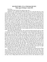 Phát biểu lãnh đạo 20/11/2010