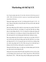 Marketing tới thế hệ GX