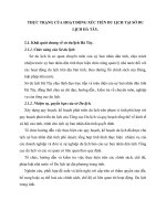 THỰC TRẠNG CỦA HOẠT ĐỘNG XÚC TIẾN DU LỊCH TẠI SỞ DU LỊCH HÀ TÂY