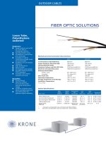 Datasheet - FO - Cable - Outdoor, Loose Tube, PE Jacketed