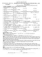 Đề thi học kì II năm học 2009 - 2010 thái bình