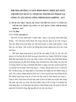 PHƯƠNG HƯỚNG VÀ GIẢI PHÁP HOÀN THIỆN KẾ TOÁN CHI PHÍ SẢN XUẤT VÀ TÍNH GIÁ THÀNH SẢN PHẨM TẠI CÔNG TY XÂY DỰNG CÔNG TRÌNH HÀNG KHÔNG