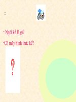 TIẾT 75 NGƯỜI KỂ CHUYỆN TRONG VĂN BẢN TỰ SỰ