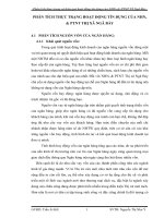 PHÂN TÍCH THỰC TRẠNG HOẠT ĐỘNG TÍN DỤNG CỦA NHNo & PTNT THỊ XÃ NGÃ BẢY