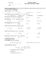 Kiểm Tra Chương I ĐS9