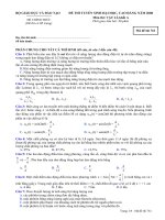 Đề thi tuyển sinh Đại học , cao đẳng môn Vật Lí khối A năm 2008 mã đề 761