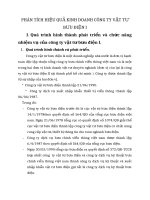 PHÂN TÍCH HIỆU QUẢ KINH DOANH CÔNG TY VẬT TƯ BƯU ĐIỆN I