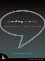 Speaking in styles- P1