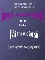 bài toán dân số