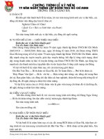 Chương trình lễ kỷ niệm ngày thành lập Đoàn