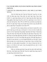 CẢI CÁCH HỆ THỐNG NGÂN HÀNG THƯƠNG MẠI TRUNG QUỐC