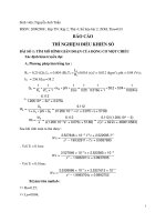 Báo cáo thí nghiệm điều khiển số - Nguyễn Anh Tuấn