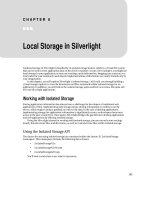 Local Storage in Silverlight