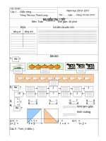 Bai KT Toan lop 1 (1 tiet)
