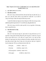 THỰC TRẠNG SẢN XUẤT VÀ ĐỜI SỐNG CỦA CÁC HỘ NÔNG DÂN NGHÈO Ở ĐẮC LẮC