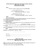 Đề thi HSG huyện mônNgữ văn Khối 9 - Năm học 2010 - 2011