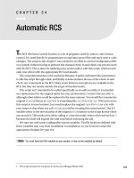 Automatic RCS