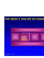Dùng kiến trúc Component