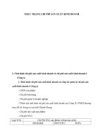 THỰC TRẠNG CHI PHÍ SẢN XUẤT KINH DOANH