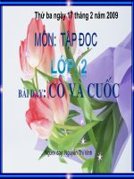 Bài tập đọc.Cò và cuốc