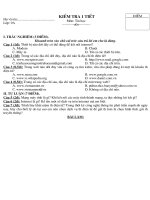 Đề kiểm tra chương 1 Tin 9