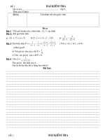 kiểm tra đại số 9 chương 1