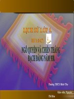 Ngô Quyền và chiến thắng Bạch Đằng năm 938