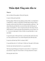 Thẩm định Tổng mức đầu tư