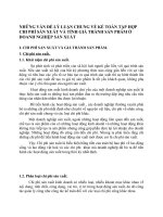 NHỮNG VẤN ĐỀ LÝ LUẬN CHUNG VỀ KẾ TOÁN TẬP HỢP CHI PHÍ SẢN XUẤT VÀ TÍNH GIÁ THÀNH SẢN PHẨM Ở DOANH NGHIỆP SẢN XUẤT