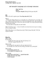 Đề - đáp án Văn 6 HKI 2010 -2011