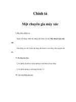 Chính tả - Một chuyên gia máy xúc
