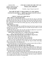 quy che hoat dong cua nha truong