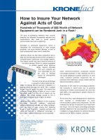 How to Insure Your Network Against Acts of God