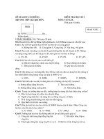 ĐỀ THI HỌC KÌ I. VẬT LÍ 8. HAY.