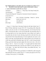 ĐẶC ĐIỂM SXKD VÀ TỔ CHỨC QUẢN LÝ SXKD CỦA CÔNG TY 17