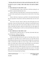 CƠ SỞ LÝ LUẬN VÀ THỰC TIỄN CHO VIỆC XÂY DỰNG CHIẾN LƯỢC