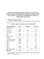 CHƯƠNG III PHÂN TÍCH THỰC TRẠNG  SỬ DỤNG LAO ĐỘNG VÀ MỘT SỐ BIỆN PHÁP NHẰM HOÀN THIỆN CÔNG TÁC QUẢN LÝ VÀ SỬ DỤNG LAO ĐỘNG TẠI CÔNG TY TNHH PBOX VIỆT NAM