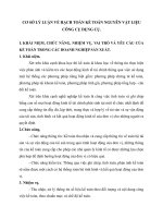 CƠ SỞ LÝ LUẬN VỀ HẠCH TOÁN KẾ TOÁN NGUYÊN VẬT LIỆU  CÔNG CỤ DỤNG CỤ