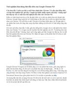 Trải nghiệm bản dùng thử đầu tiên của Google Chrome 9.0