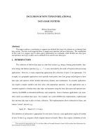 Inclusion of new types in relational database systems